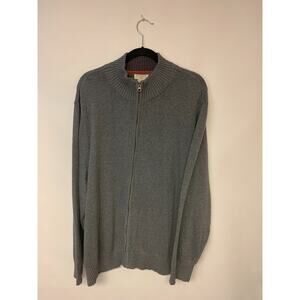 Dockers Sweater Men Size XXL Zip up Turtleneck University Preppy Grandpa Core